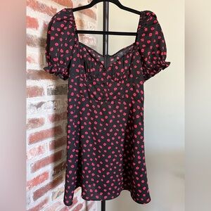 White Fox Boutique floral Kendra Mini Dress | size medium